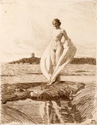 Kvinne med skjerf